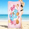 1Pc Bear Basket Treats Beach Towel, Quick Dry, Multi-Use for Beach Pool Gym Yoga Home Travel, Christmas, Halloween, Xmas Gift S103