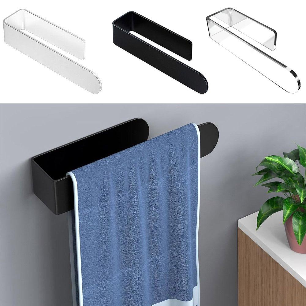 Self Adhesive Hand Towel Bar No Punching Toilet Paper Holder Accessories Hand Towel Holder