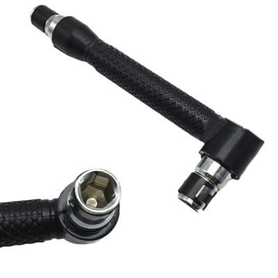 Black Mini 1/4 Ratchet Wrench Screwdriver Socket Wrench Rods Hand Tool with Bit