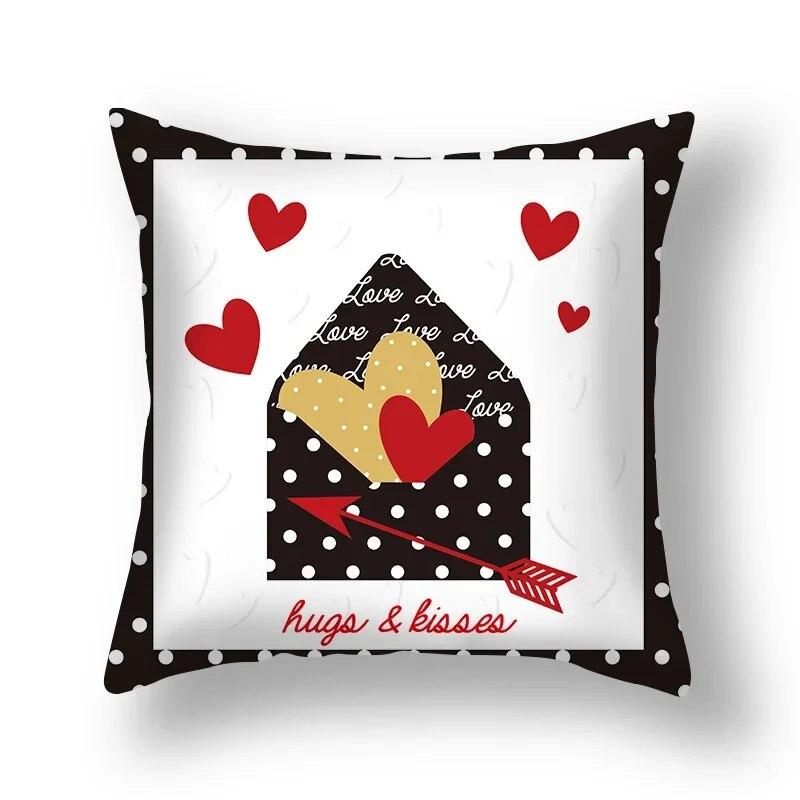 Love Sweet Cartoon Pillowcase Wedding Party Birthday Festival Decoration Sofa Office Seat Car Cushion Cover Home