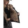 Unisex Oversize Skórzana Kurtka PU z Kapturem i Podszewką z Sztucznego Futra Norek Ciepła Zimowa Wiatroszczelna Kurtka Streetwear