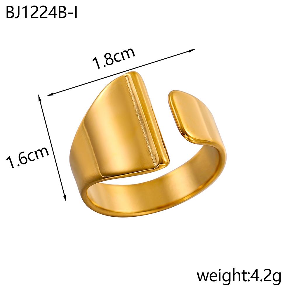 CARLIDANA Designer Initial Letters Alphabet Waterproof Gold Plated Non Tarnish Stainless Steel Fashion Jewelry Rings for Women