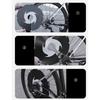 Elastics Bike Disc Mudguard Weatherproofed Bike Disc Brake Cover Easyly Mount for Commuters Cyclists