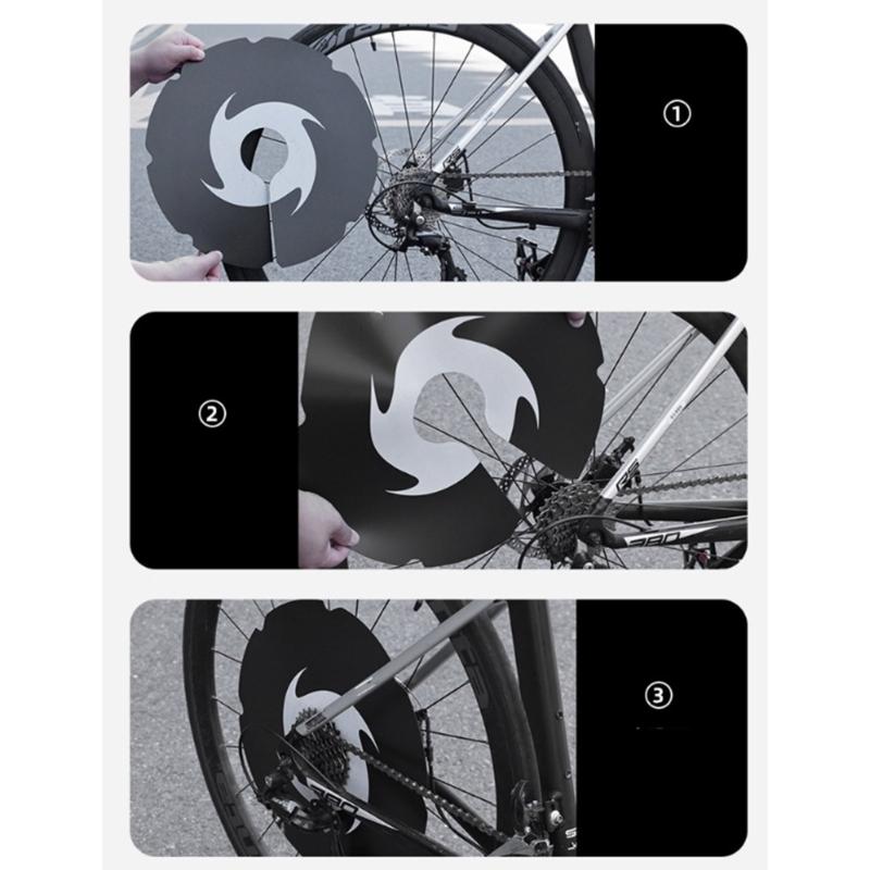 Elastics Bike Disc Mudguard Weatherproofed Bike Disc Brake Cover Easyly Mount for Commuters Cyclists
