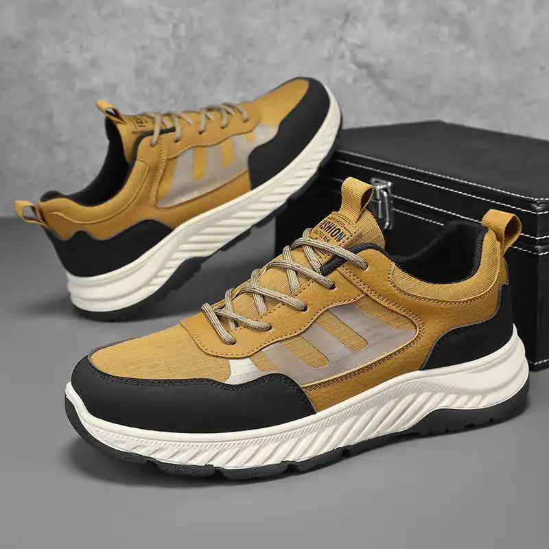 Thick Sole Tied Sneakers 47 Woven Special Men's Shoes Cream Boots Sport Gym Latest Hypebeast Jogging Best Idea High Fashion