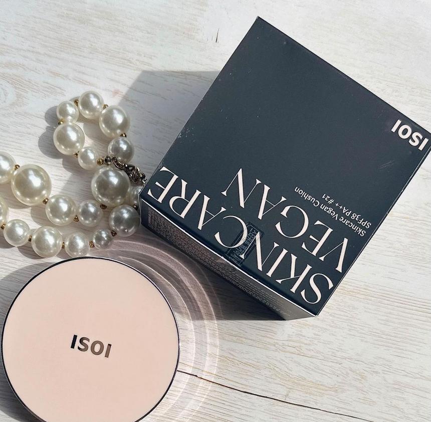isoi Hautpflege Veganes Kissen - 13g + Nachfüllpackung (13g) - SPF38/PA++/ Taufrisches Finish, Feuchtigkeitsspendend, Koreanische Kosmetik, K-Beauty