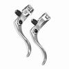 1pair Aluminum Alloy 24mm Mountain Bike Disc Brake Bar Handle   Cycling Accessory (Black)