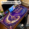 Music Theme Personalized Mouse Pad Custom Name Text Non Slip Desk Pad For Laptop Office Desktop