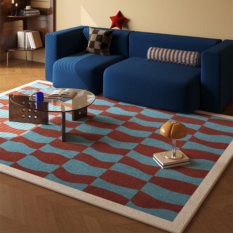 

VIKAMA Alfombra estilo campestre,sofá de salón,mesa de centro,alfombra grande antideslizante,alfombra de dormitorio,decoración del hogar 70x100cm