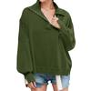 Women's Oversized Sweatshirt Hoodies Long Sleeve Button Neck Pullover Tunic Tops