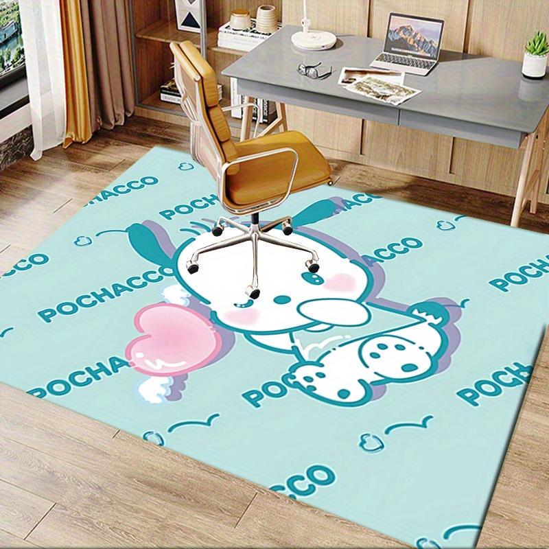 Office Rug Pochacco, Cute Anti-Slip Rug, Machine Washable for Living Room, Bedroom, Office, Multiple Sizes, Bedroom Mat, Decorative Mat, Durable Mat,