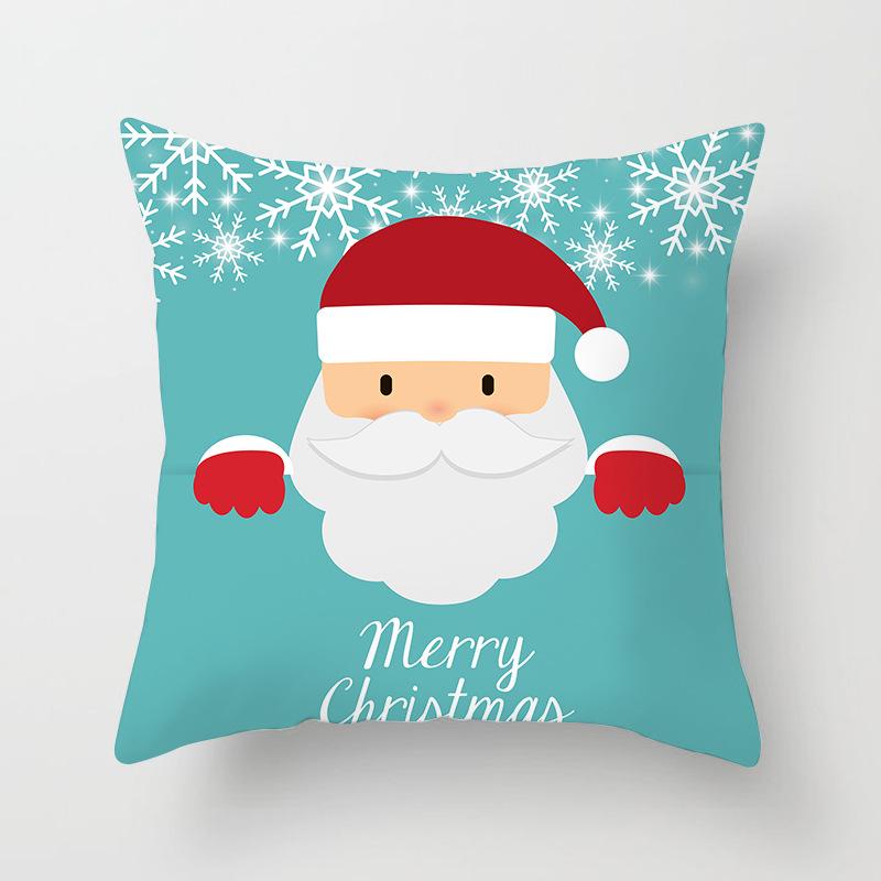 Christmas Cartoon Animal Car Sofa Pillow Cushion Cover Digital Printed Pillow Cover