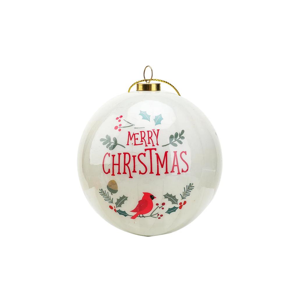 8CM Cm Christmas Ball Ornaments Creative Christmas Tree Decorations Household Outdoor Fun Pvc Inflatable Toy Ball Christmas Gift
