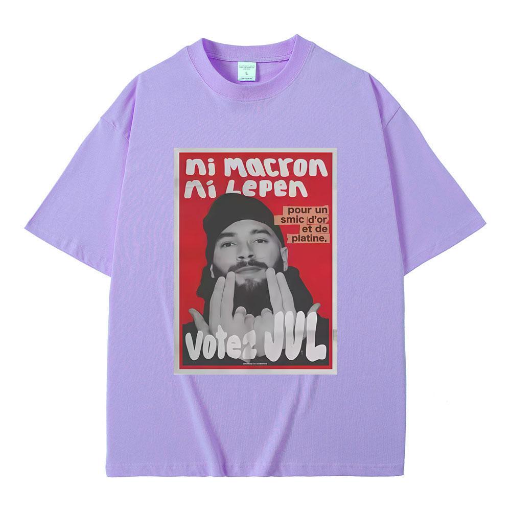 French Rapper JUL Graphic Tshirt Men Women Hip Hop Fashion Trend Tshirt Male Casual Oversized Pure Cotton Short Sleeve T Shirts