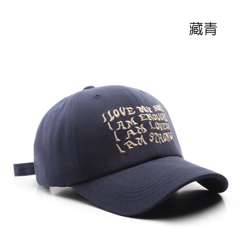   Men Retro Embroidered Baseball Cap Adjustable Casual Cotton Sun Protection Hats Unisex Women Solid Color Visor Spring Hats