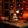 Cute Ghost Reading Lantern - Boo, Ghost Reading Book Lamp, Halloween Cute 3D LED Night Light, Ideal for desks, mantels (1 pcs)