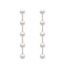 Ins Influencer Long Pearl Chain Drop Earrings for Women, High-End Style Jewelry