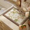 American Retro Light Luxury Kitchen Countertop Drain Pad, Diatom Mud Suction Pad, Quick-drying Washing Table, Sink, Bar Mat
