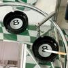 Creative Black 8-round Ceramic Ashtray Home Bar Ashtray Outdoor Party Ashtrays Home Decoration Ideal Gift