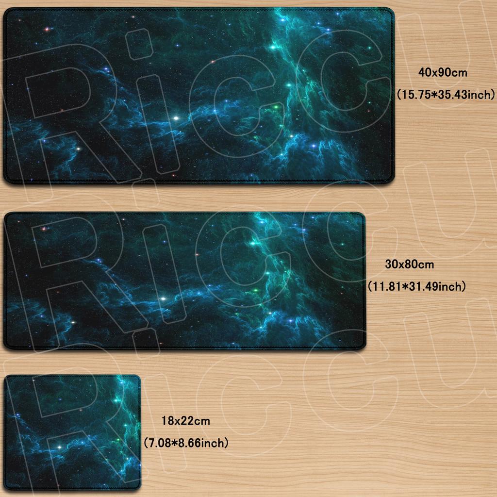 Computer Big Mousepad 40x90cm Cosmic Space Starry Sky Mouse Pad Gamer Non-Slip Carpet Xxl Laptop Durable Rubber Mouse Mat