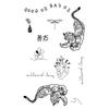 Y2K Sexy Butterfly English Cross Finger Waist Belly Tattoo Sticker Holiday Party Decoration Sticker