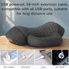 Heated Neck Pillow with 3 Vibration Massage Modes,Thermostatic Heating, Gray, Contoured Design for Optimal Comfort, Therapeutic Sleep Aid