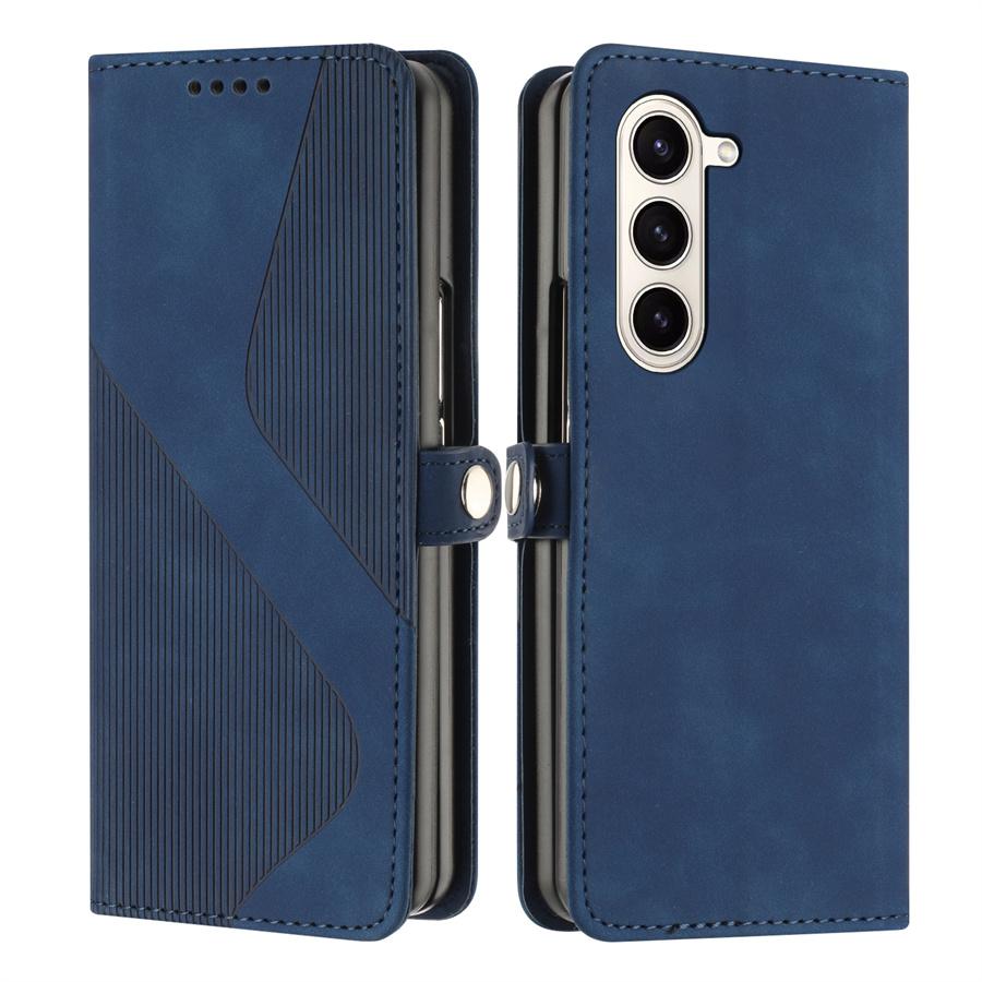 Z Fold7 5G 2025 Flip Case For Samsung Galaxy Z Fold 7 Leather Texture Wallet Funda For Galaxy Z Fold 6 5 4 3 Luxury Cover