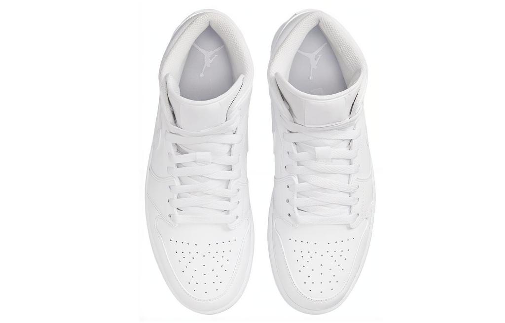 Air Jordan 1 Mid 'Triple White' 2022 554724-136