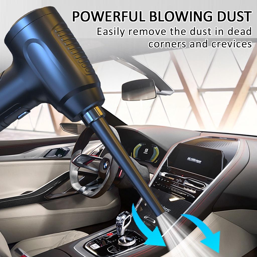 60W 11.1V 50000RPM 6000mah Cordless Air Duster Compressed Air Blower For Computer Keyboard Laptop Camera Rechargeable Cleaning Tool 3 In1