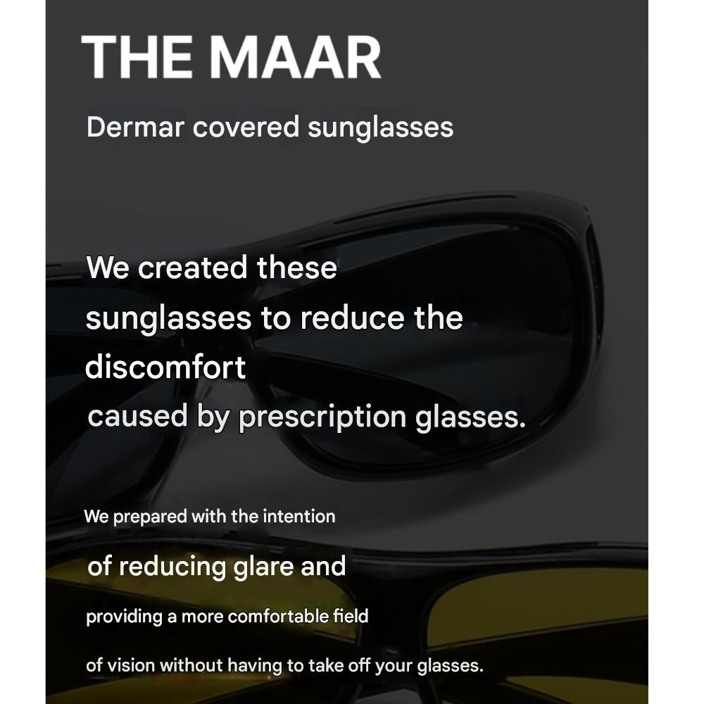 TheMarr Driving Sunglasses Over Glasses Big Size