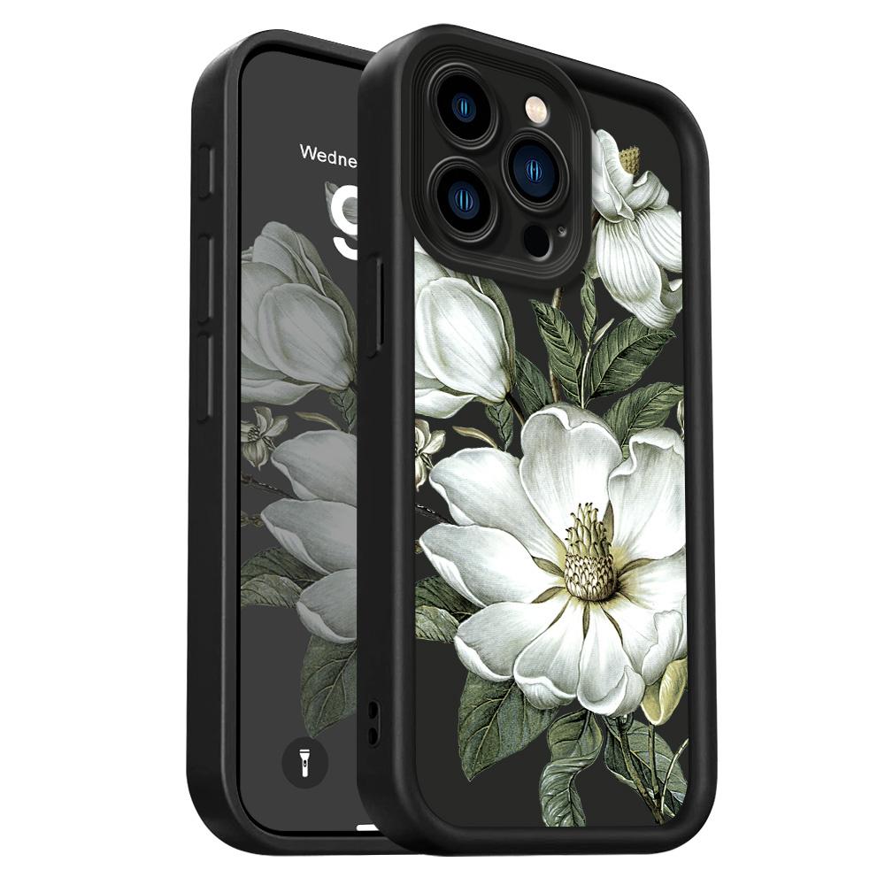 Magnolia Flower Phone Case For IPhone 13 12 11 Pro Max Mini 7 8 6 6S Plus X XS XR SE 2020 2022 Staircase Soft Cover