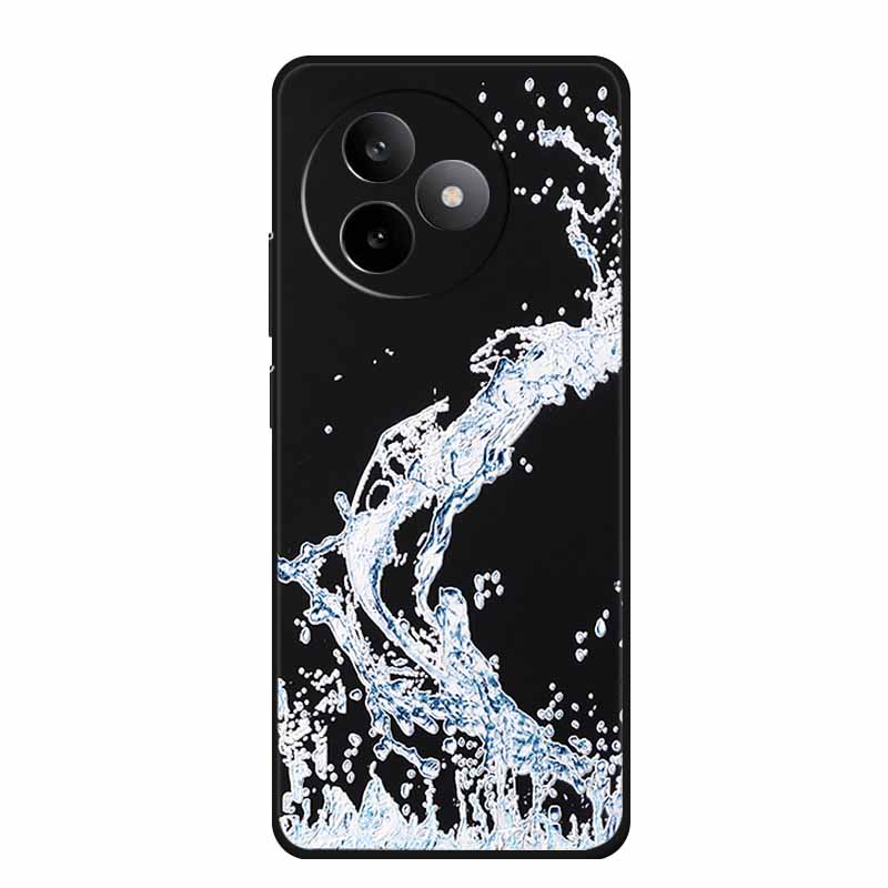 6,83" För Redmi K 80 K80 Ultra Fodral 3D Präglad Blomma Svart Silikon Mjuk Baksida Fodral För Redmi K 80 Ultra Stötsäker Fundas