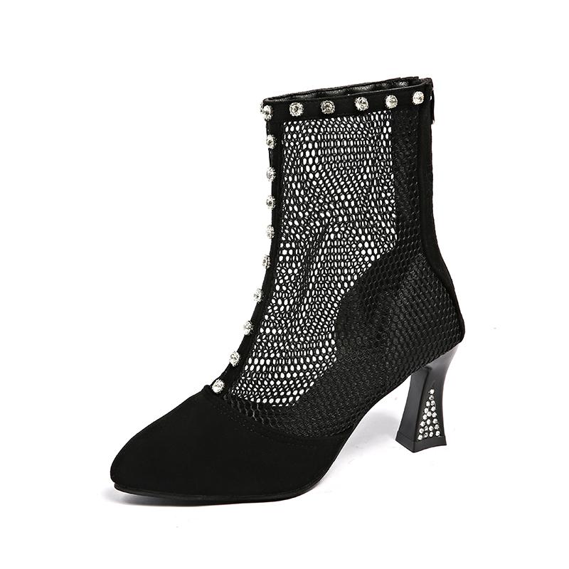 

Модные женские сандалии-ботинки 2025 Лето Классическая мода Полые Удобные Дышащие Сандалии Повседневный Милый Стиль Женская Обувь Сандалии 43 чёрный