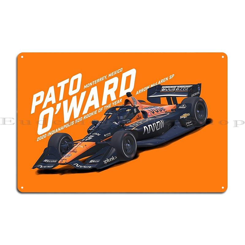 Pato O Ward 2021 White Metal Plaque Printing Bar Party Cinema Create Tin Sign Poster 20x30cm