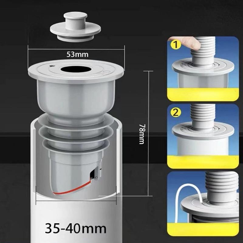 Scarichi in silicone Tubo fognario Anello di tenuta Tappo Lavello Scarico a pavimento Antiodore Guarnizione fognaria Tappo Copri Doccia Scolapiatti Accessori per il bagno
