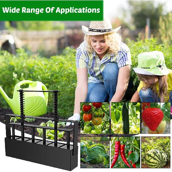 NNG 6 Cell Soil Blocker,1.45 Inch Soil Block Maker with Handle,Soil Blocking Tool for Seed Starting Germination,Grow Seedling