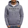 Madrio Spain Letter Printing Mens Hoodie Autumn Casual Hoody All-Match Fleece Unsiex Hoodies Loose Comfortable Male Streetwear