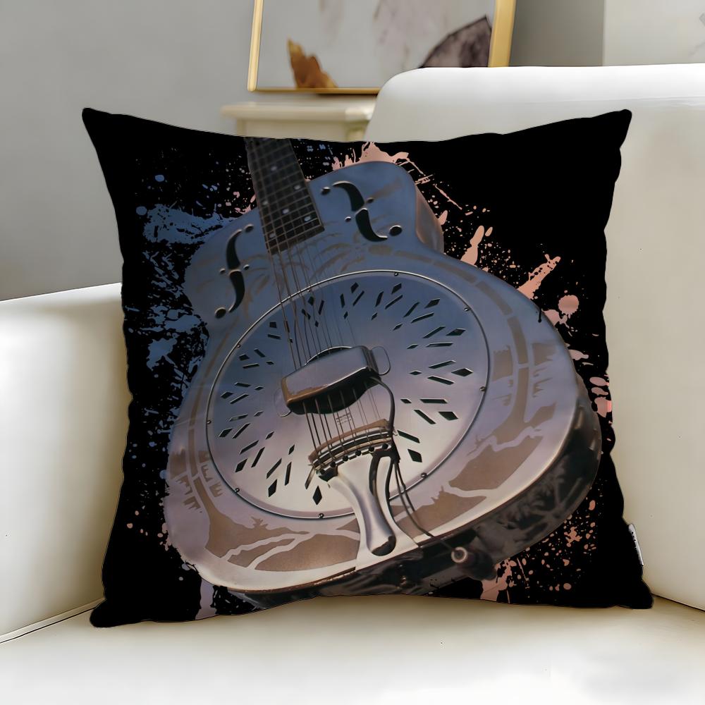 classic band Dire Straits Cushion Cover Soft  EasyWash Pillow Case  Versatile for Couch Bed Travel and Office