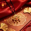 Safety Lock Blessing Character Bell Necklace, New Style, Niche Design, Daily Wear, National Style Pendant, New Chinese Style