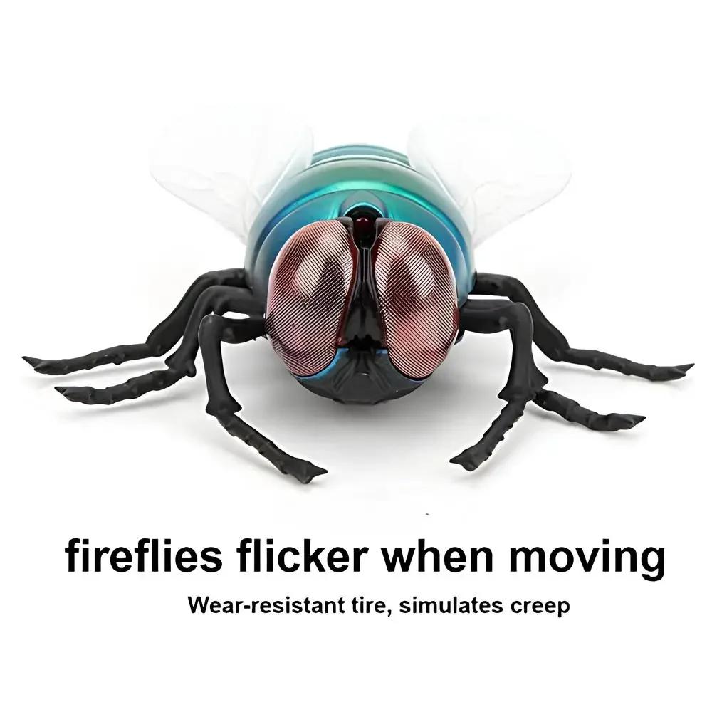 Infrared RC Fly Toy Remote Control Realistic Prank Fake Insect Bug Joke Scary Trick Mosca Car Kids April Fools Birthday Gifts