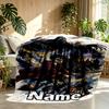 Custom Name Personalized Harry  Potter Print Blankets, Home Decor, Bedroom, Sofa, Camping, Couch, Gifts for Birthday Christmas