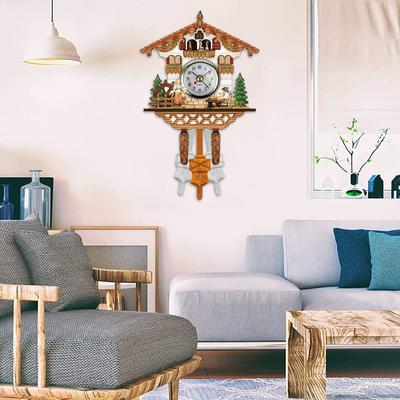 Horloge murale coucou, décoration de la maison, salon, étude, chambre d'enfant, réveil