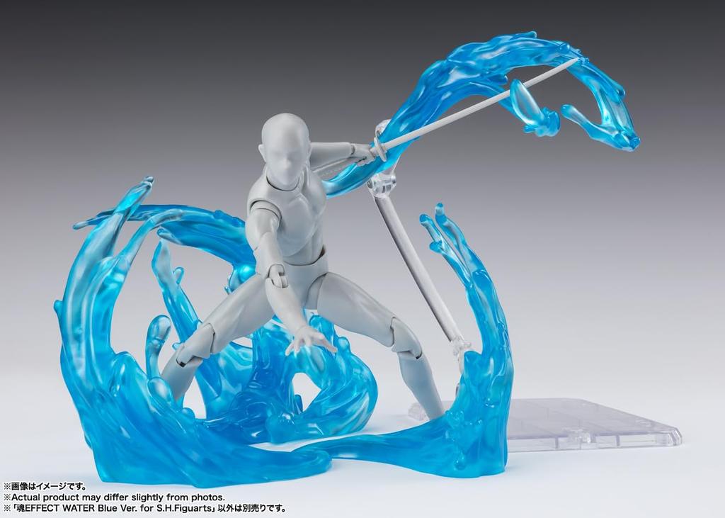 TAMASHII NATIONS Tamashii EFFECT WATER Blue Ver. for S.H.Figuarts, Approximately 180mm, PVC & ABS Painted Finished Figure