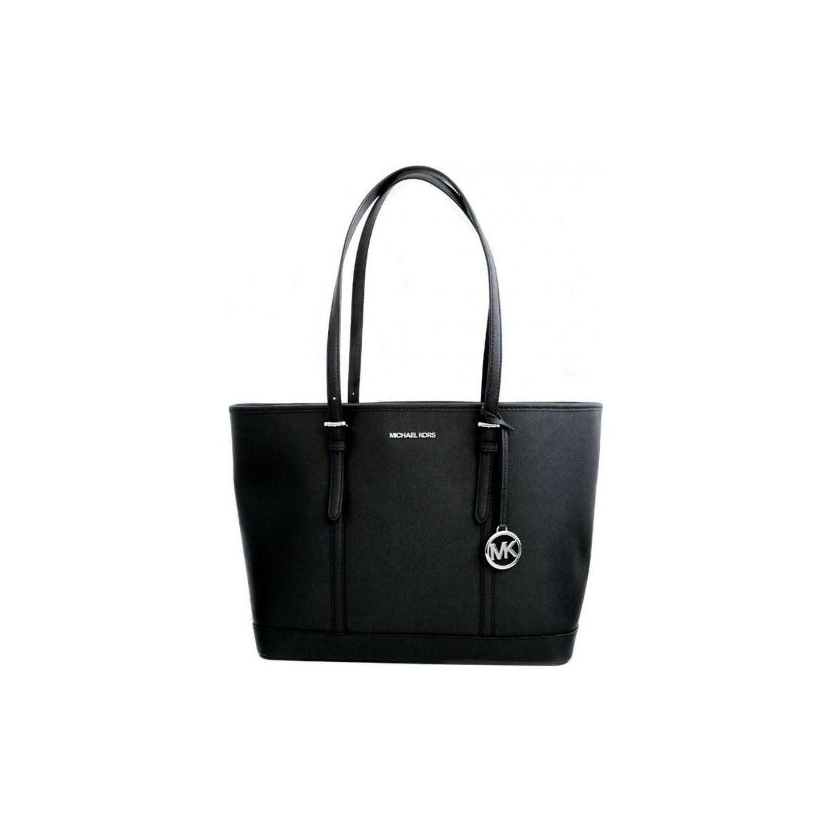 

Michael Kors Solid Logo Pendant Hardware Leather Tote Bag Women tote bags Black 35T0STVL9L-BLACK Shopping Bag Set(Basic Set+Shopping Bag)