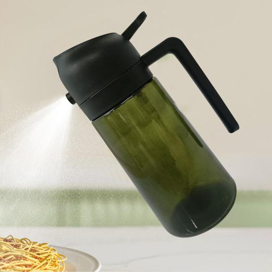 Yousheng Oil Sprayer for Cooking 470ml Glass Olive Oil Dispenser And Sprayer Efficient Oil Control Multi-Function Kitchen Tool for Air Fryer BBQ Salad