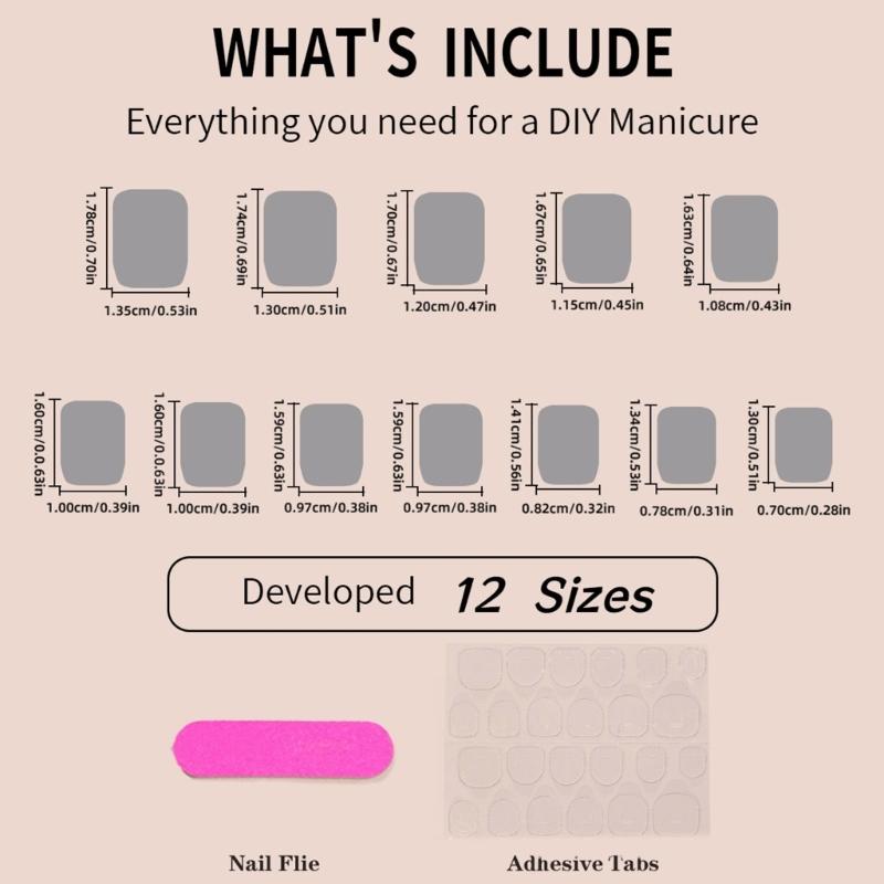 Aplicare Rapidă Model Inimă Unghii False Pătrate Scurte Unghii Lipibile Accesorii Pentru Sărbătorile de Ziua Îndrăgostiților