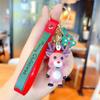 Decoration Small Pendant Santa  Key Fob Christmas Keychain Bag Charm Key Chain Car Key Ring