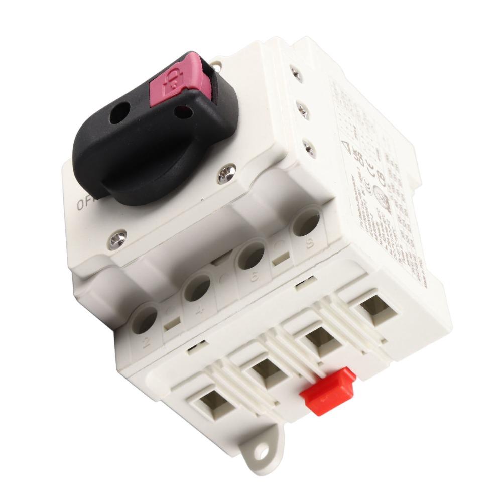 DC 1500V Solar Disconnect Switch 4 Poles 32A Photovoltaic DC Isolation Switch DIN Rail Mount IP66 Solar DC Isolator Switch