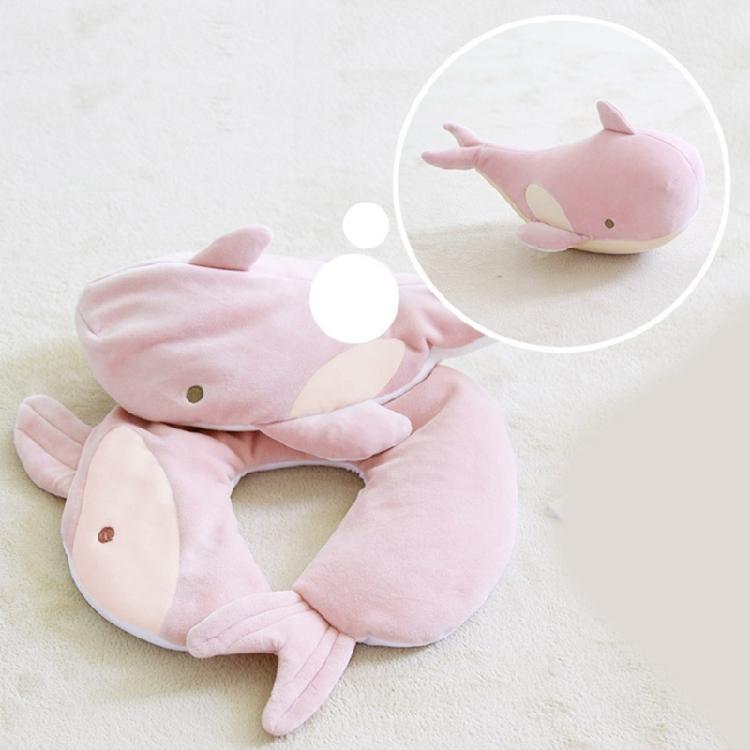 Kids Travel Pillow 2 in 1 Deformable Neck Pillow Soft Ushaped Pillow with Lovely Animal Sleep Companions