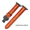Leather Watchbands for Apple Watch Series 7 45mm 41mm Watch Band for Iwatch 6 5 4 SE 44mm 40mm 42mm 38mm Strap Butterfly Buckle